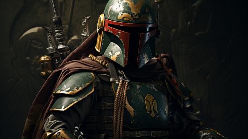 Boba fett as a samurai