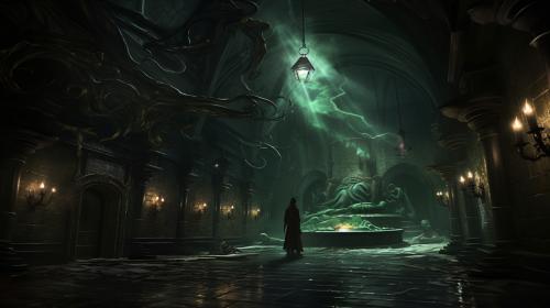 Chamber of secrets with basiliskDark wizard