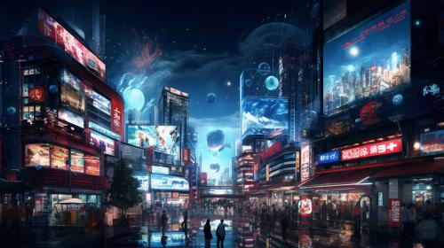 Futuristic japan