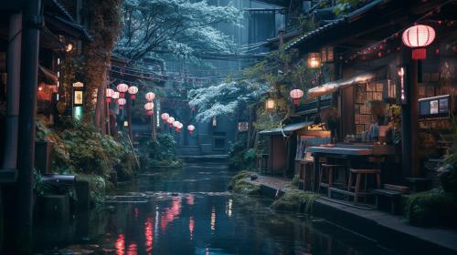 Aesthetic japan city