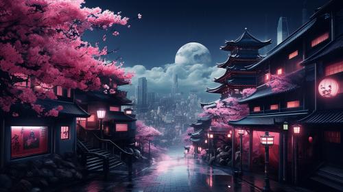 Aesthetic japan city