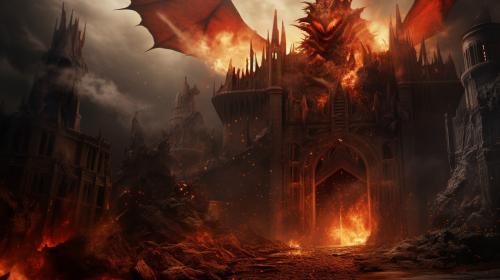 Shattered castle leading to iron throne targaryen fire drogon