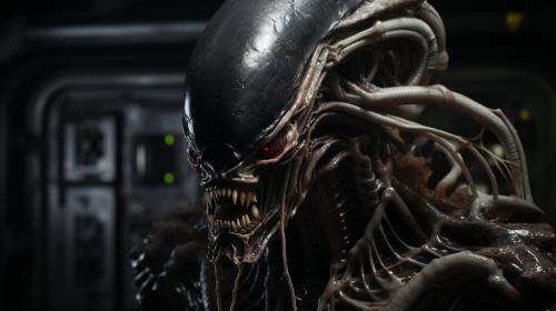 Johnny depp as xenomorph photorealism 8k