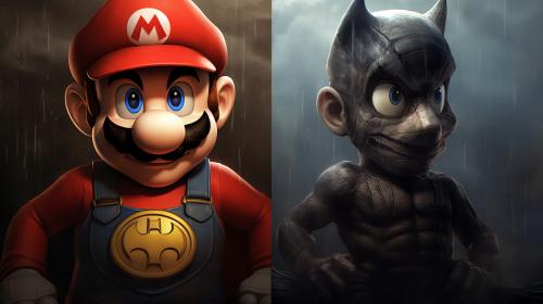 Super mario and batman