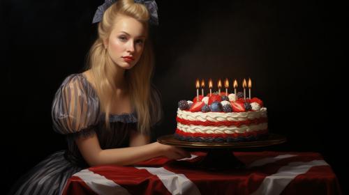 Birthday of a Polish woman in America