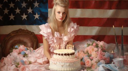 Birthday of a Polish woman in America