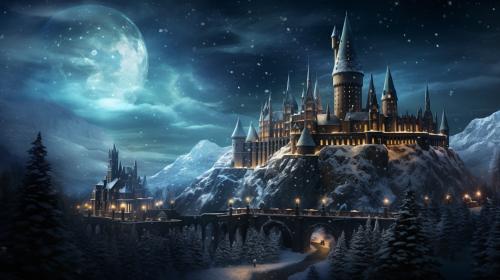 Hogwarts at christmas