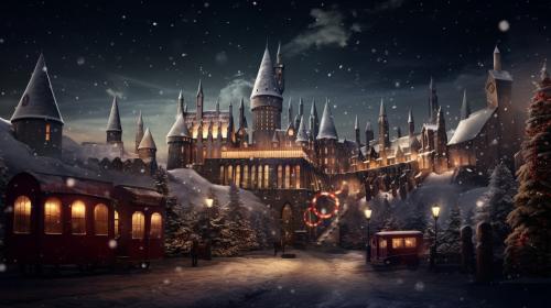 Hogwarts at christmas