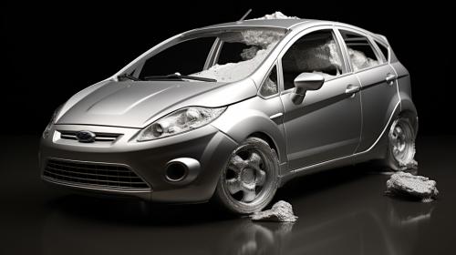 Ford fiesta 2004 in silver