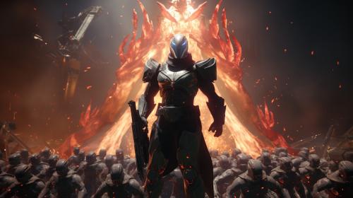 destiny 2 titan fighting an army