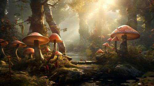 Mushroom forest