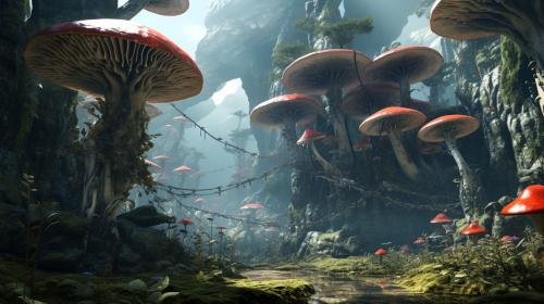 Mushroom forest