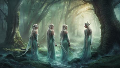 Elves in misterious forest.