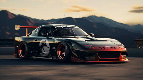 Hans mazda rx7 from toyko drift