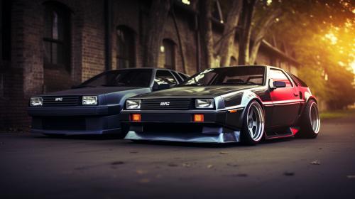 DeLorean from back to the future vs kitt from knight rider