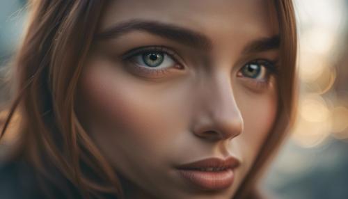 Close up portrait of a beautiful girl.