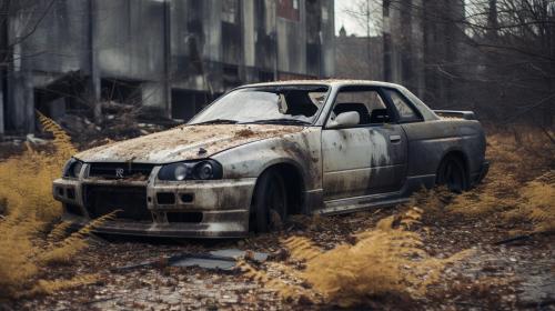 Abandoned Nissan skyline