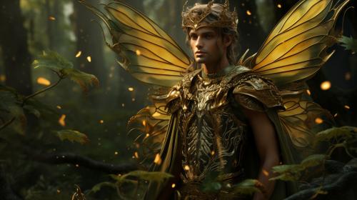 Oberon, king of the fairies in the Fae Forest.