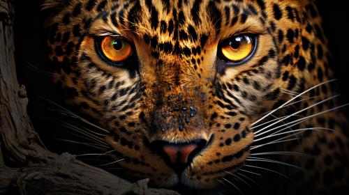 Leopard with eyes for spots