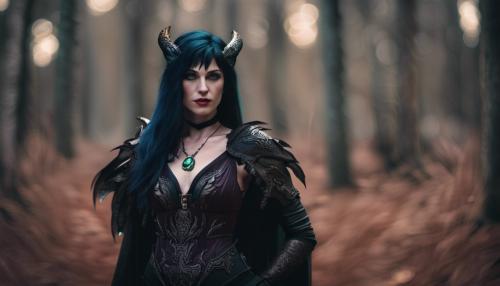 Morrigan in the woods