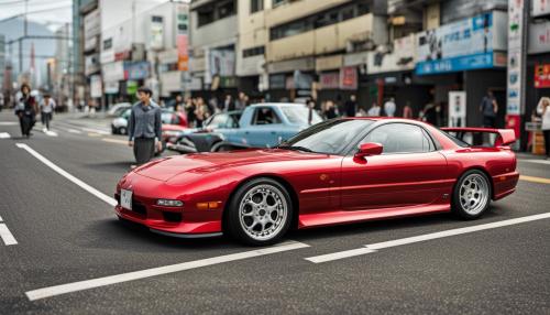 Mazda rx7 in Japan cherry