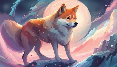 shiba inu, fox, wolf, spirit, cold colors