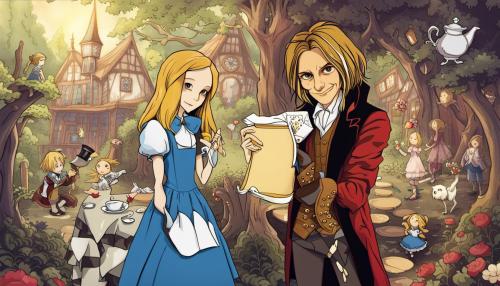 once upon a time, rumplestiltskin, Alice in wonderland, anime