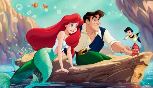 The little mermaid, ariel and eric