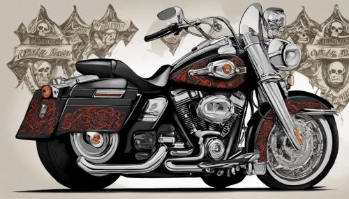 Harley Davidson Roadking skulls cholo