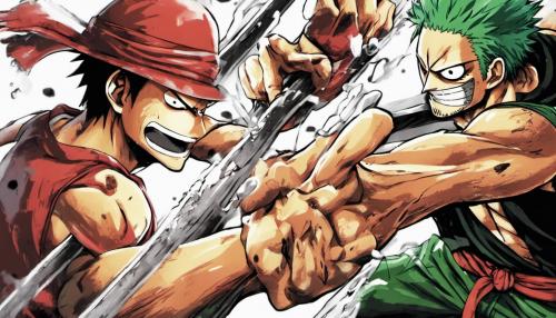 Luffy fights zoro