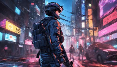 Starfield bethesda game soldier in city Neon