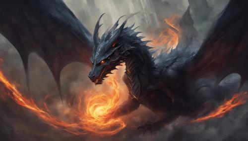 Dragon flames dark knight