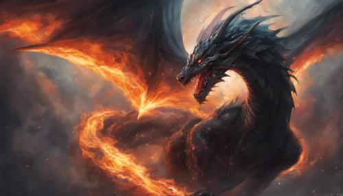 Dragon flames dark knight