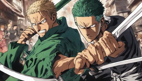 RORONOA ZORO AND nobara jujutsu kaisen  TOGATHER