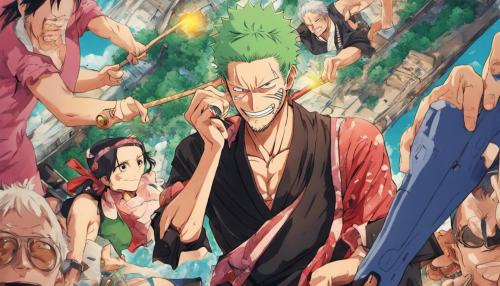 zoro from one piece have nice time with the nobara kugisaki