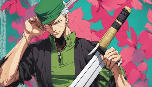 roronoa zoro wears modern clothes