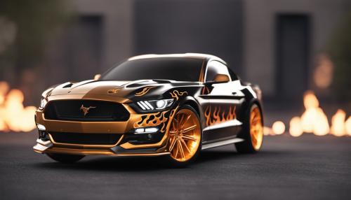 Mustang S550, Skulls, flames, wicked