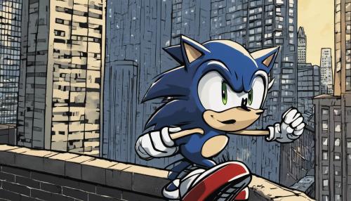 Sonic the hedgehog in gotham