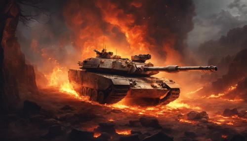 M1A1 Abrams tank breaking out the firey pits of Hell in 4K 