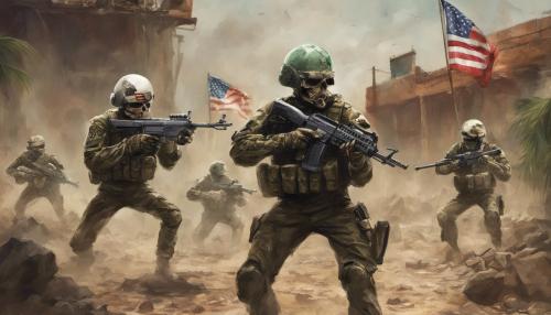 Usa cyber skeloten soldiers fighting Mexico 