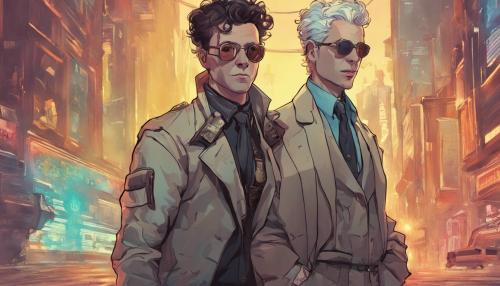 Cyberpunk good omensCrowley and aziraphale