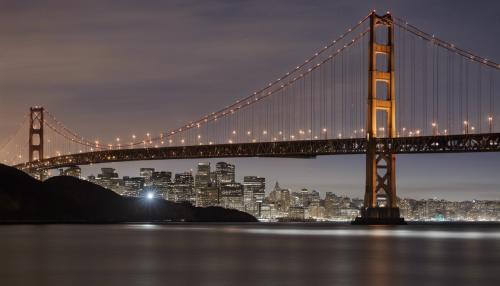 San Francisco bridge night time