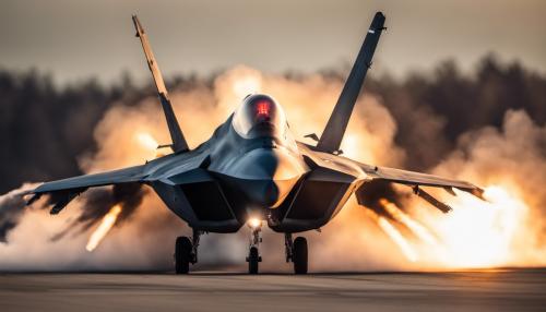 F-22 Raptor firing flares