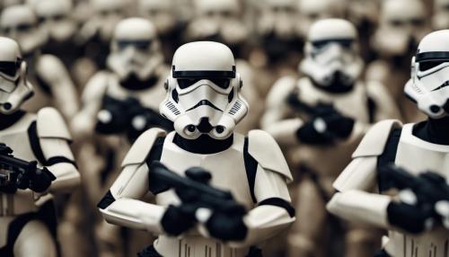 Star wars clone army in formation