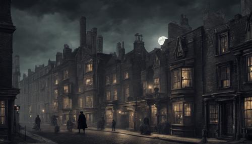 Victorian London werewolf at night high def 