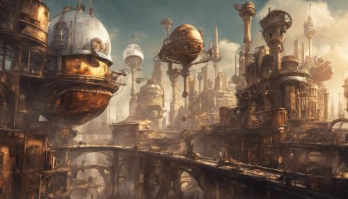 steampunk in a space city