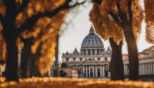 The Vatican in Rome beautiful in fall