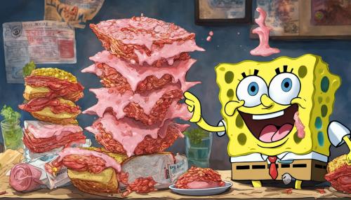 SpongeBob eating spam