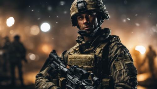 Call of Duty soldier at night high detail 