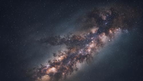 Milky way galaxy from the distance